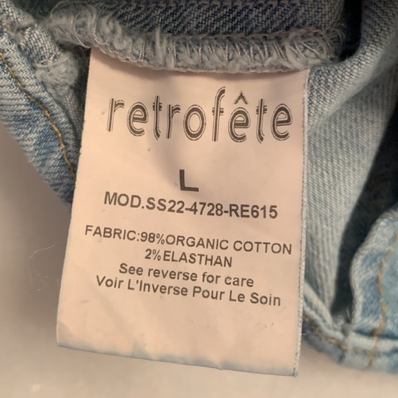 Retrofête Willis Denim Jean Bra Bralette Top Small - Medium-Large (A/ B Cup) - Picture 10 of 13